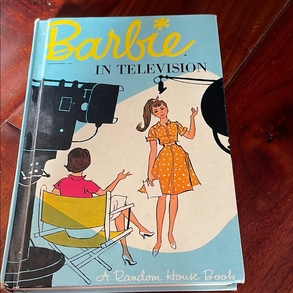 Barbie in Television Book - Blue and Yellow Cover
Vintage 1964 Random House